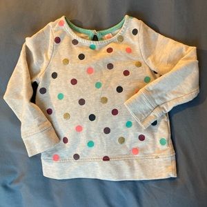 3T polka dot sweatshirt